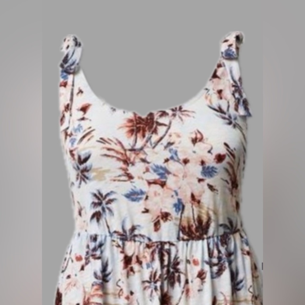 Torrid plus 1X new palm tree beach dress
